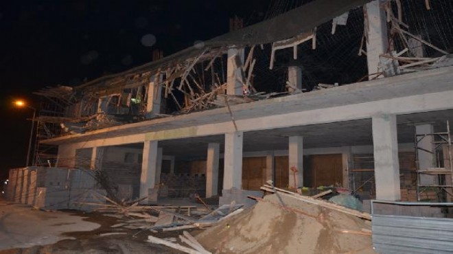 Belediye hizmet binası inşaatında göçük: 3 yaralı