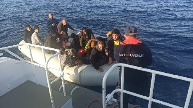 Bodrum da 21 göçmen kurtarıldı