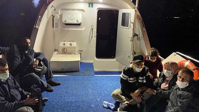 Bodrum da düzensiz göçmenler kurtarıldı