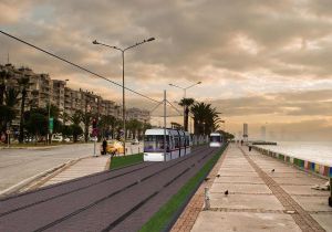 İzmir’in tramvayında inşaat zamanı! 