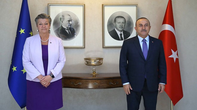 Çavuşoğlu, AB İçişleri Komiseri ile görüştü