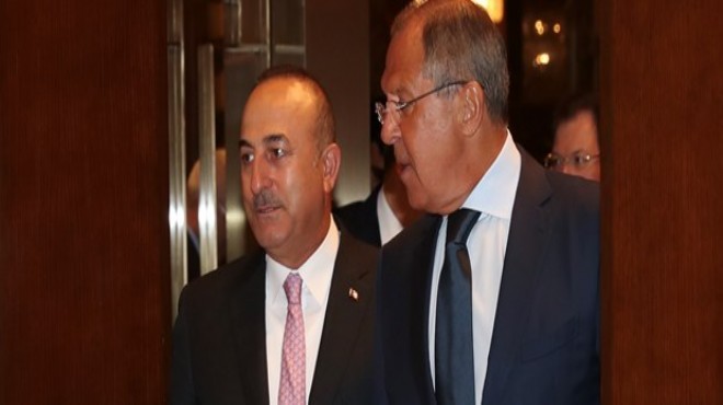 Çavuşoğlu Rus bakan Lavrov la görüştü