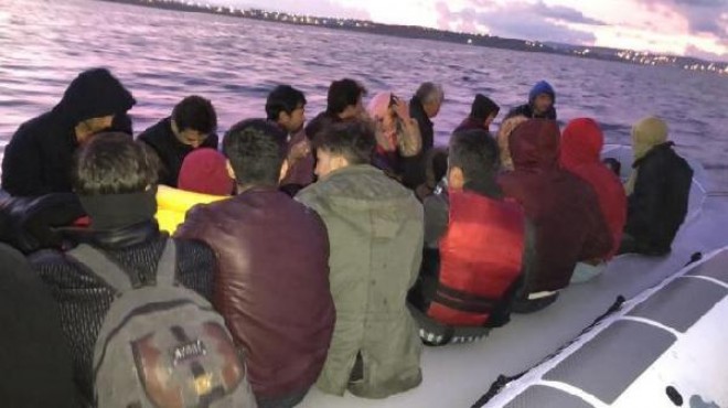 Çeşme açıklarında 111 kaçak göçmen yakalandı