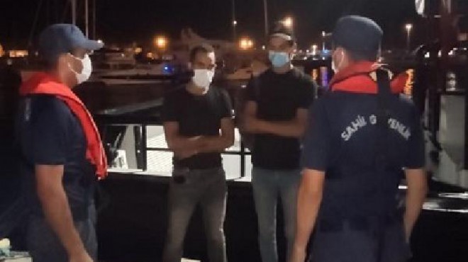 Çeşme de ticari gemiden iki mülteci çıktı