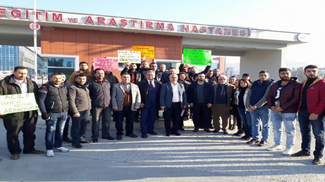 CHP Çiğli den  Dombralı randevu  protestosu!