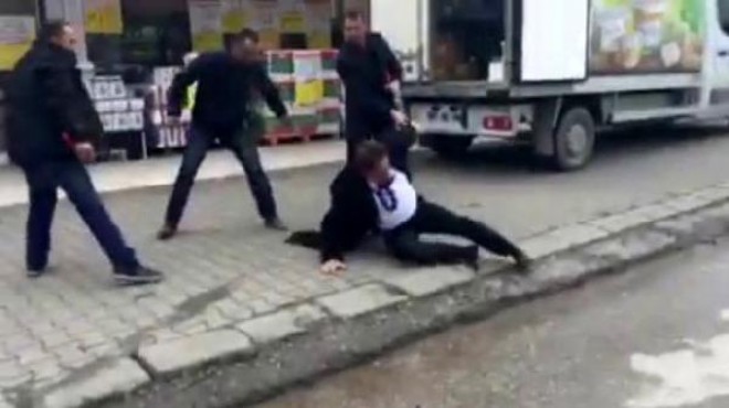 CHP İl Başkanı’nı sokak ortasında dövdüler!