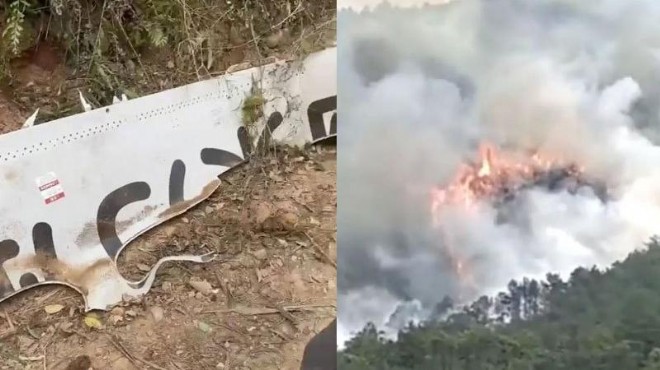 Çin deki uçak kazasından kurtulan olmadı