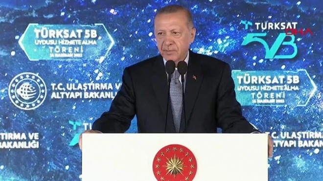 Cumhurbaşkanı Erdoğan Türksat 5B yi hizmete aldı