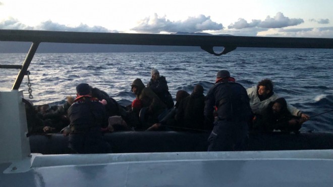 Datça açıklarında 8 i çocuk 31 kaçak göçmen yakalandı