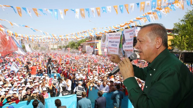 Denizli mitinginde Erdoğan ı şaşırtan  Ödemiş  sesleri!