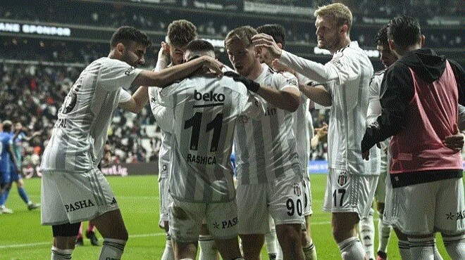 Dolmabahçe de gol yağmuru: Beşiktaş tan 3 gollü galibiyet