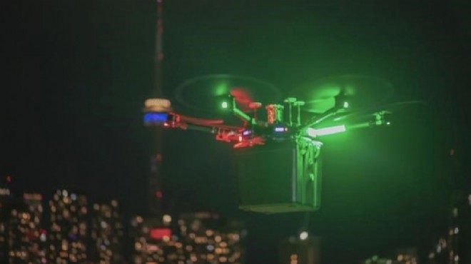 Dünya da bir ilk: Drone ile taşındı
