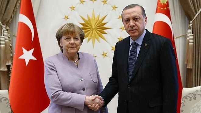 Erdoğan, Almanya Başbakanı Merkel le görüştü