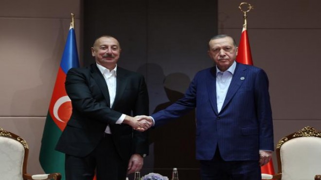 Erdoğan Azerbaycanlı mevkidaşı Aliyev le görüştü