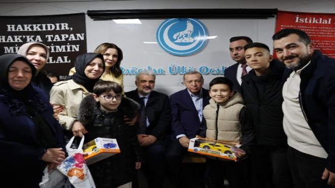 Erdoğan, Bağcılar Ülkü Ocaklarını ziyaret etti