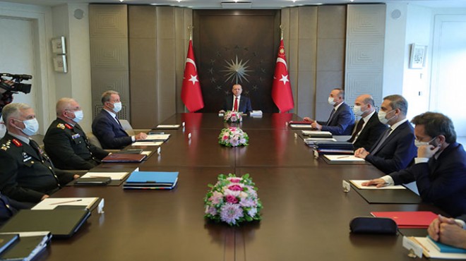 Erdoğan başkanlığında  Güvenlik Toplantısı 