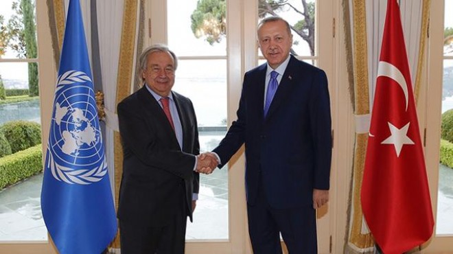 Erdoğan, BM Genel Sekreteri Guterres i kabul etti