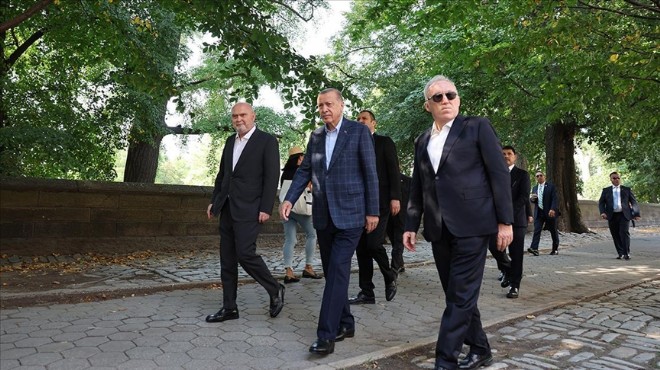Erdoğan, Central Park ta yürüyüş yaptı