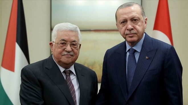 Erdoğan, Filistin Devlet Başkanı yla görüştü