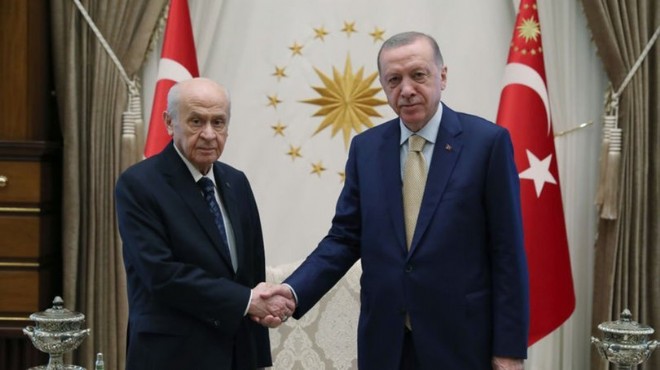 Erdoğan ile MHP lideri Bahçeli görüştü