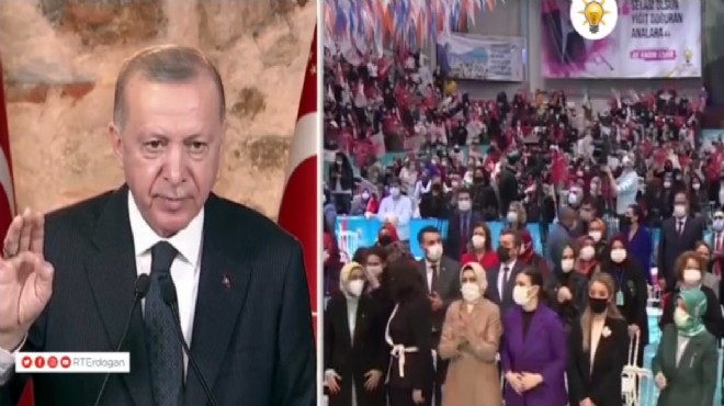 Erdoğan kongreyi selamladı: 2023 İzmir’de bir başka yıl olacak