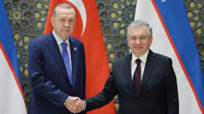 Erdoğan, Özbek mevkidaşı ile görüştü