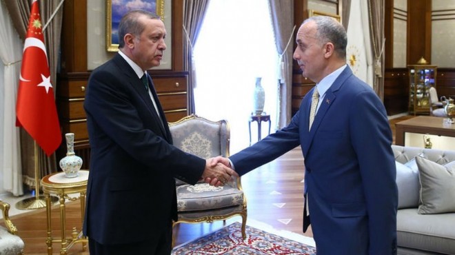 Erdoğan, Türk-İş Başkanı nı kabul etti