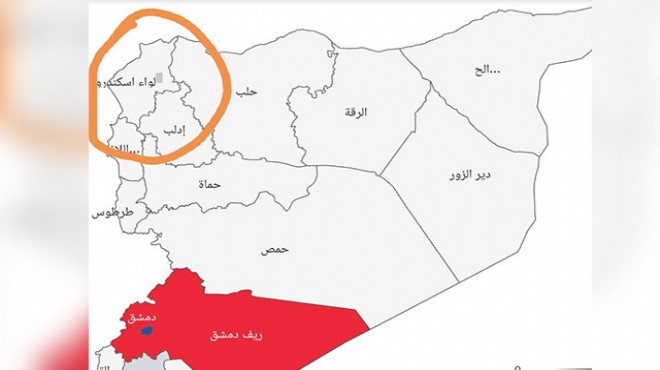 Esad tan tepki çeken Suriye haritası!