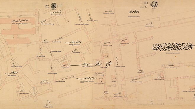 Eski İzmir e ışık tutan harita dijital arşivde