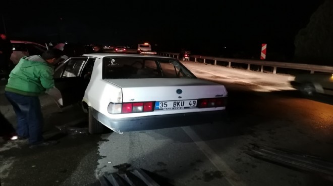 İzmir de feci kaza... Dört kişi yaralandı!