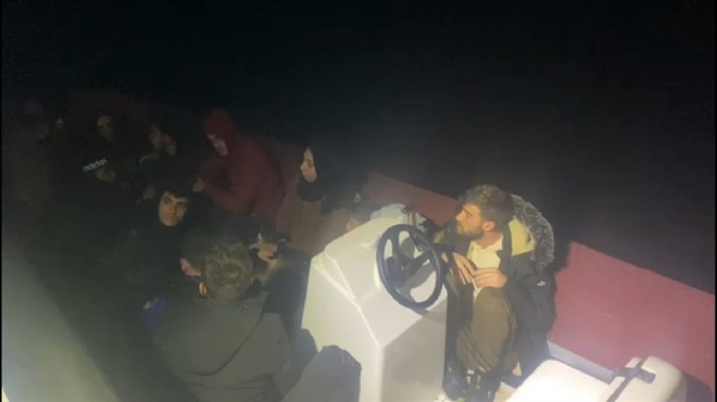 Fethiye açıklarında 15 göçmen yakalandı