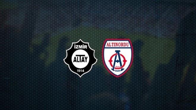 Altay-Altınordu maçının hakemi belli oldu