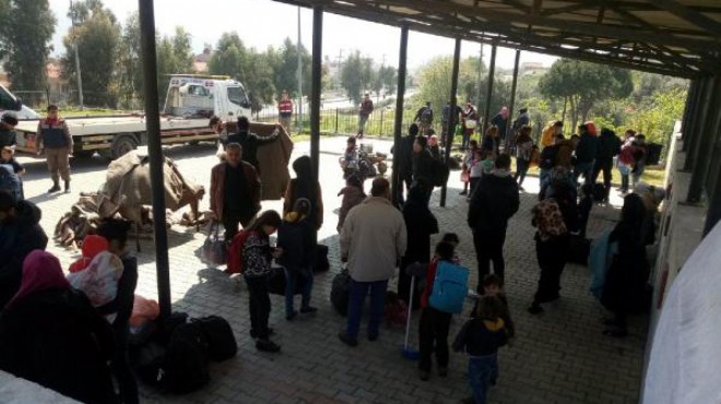 Foça da kaçak göçmen operasyonu: 94 gözaltı!