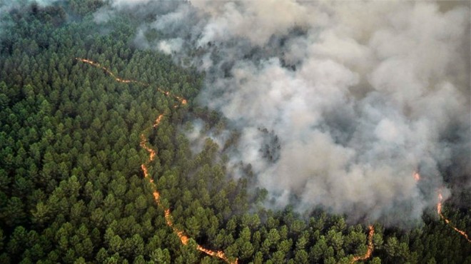 Fransa da 125 hektardan fazla alan yandı