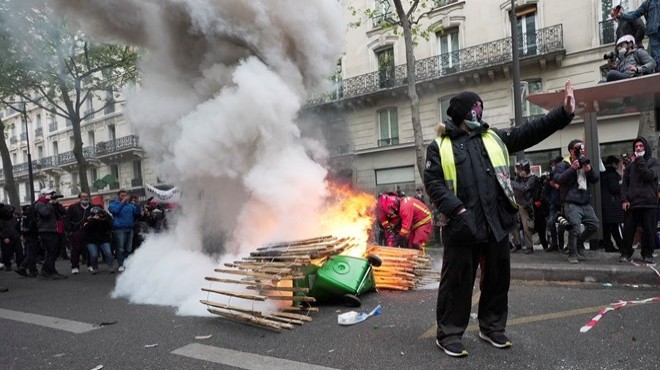 Fransa da olaylı 1 Mayıs: 39 kişi gözaltına alındı
