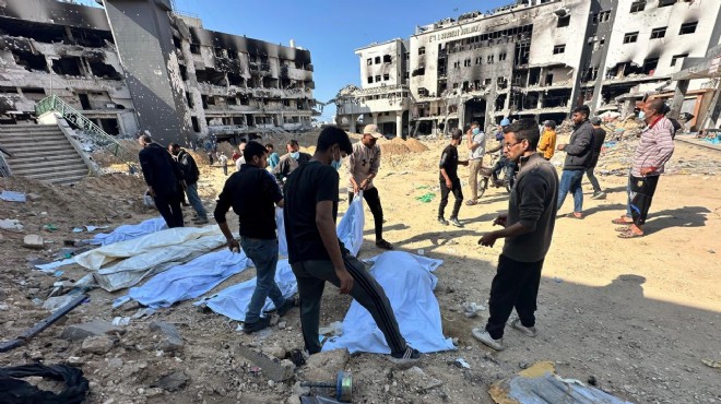Gazze de toplu mezardan 190 ceset çıkarıldı