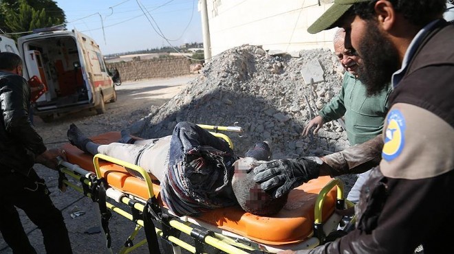 Halep e  paraşütlü bombalarla  saldırı: 11 ölü, 25 yaralı