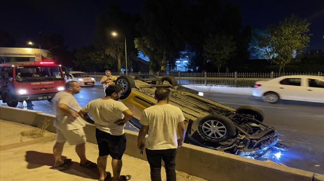 İzmir yollarında haraketli gece... 2 kaza, 4 yaralı!