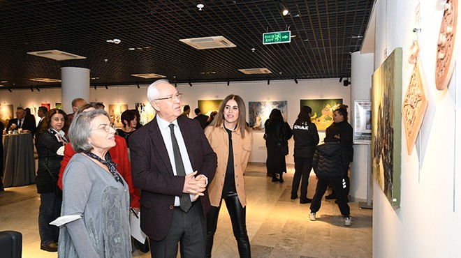 İnadına Hayat İnadına Sanat sergisi Karabağlar da açıldı