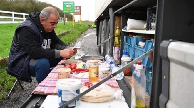 İngiltere de Türk şoförlerin kahvaltısı gündem oldu