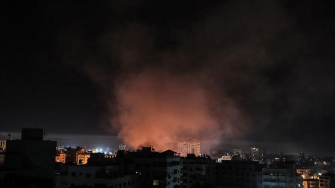 İsrail den Gazze ye hava saldırısı