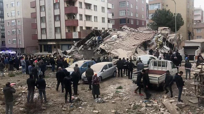 İstanbul da can pazarı: 7 katlı bina çöktü