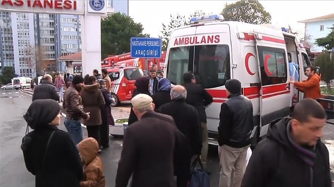 İstanbul daki büyük hastanede korkutan yangın