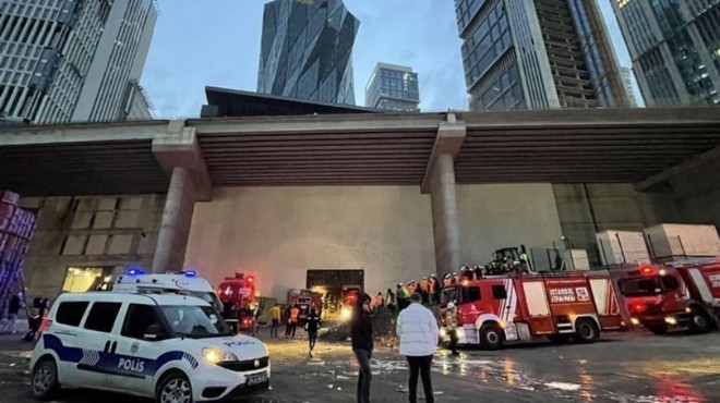 İstanbul Finans Merkezi inşaatında yangın: 3 yaralı