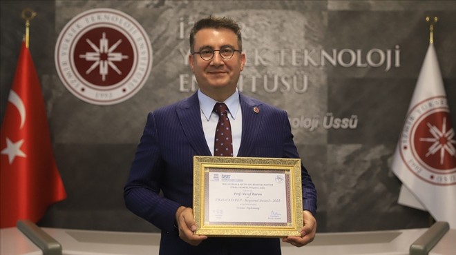 İYTE Rektörü Prof. Dr. Baran a  Bilim Diplomasisi  ödülü