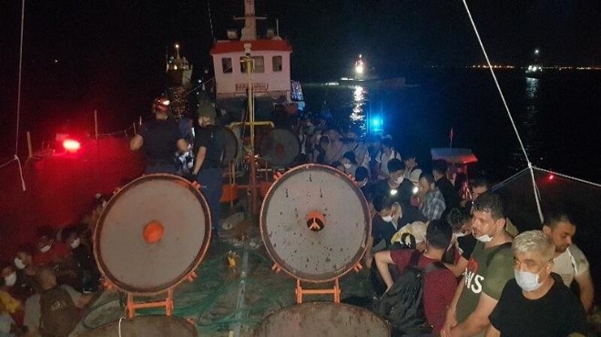 İzmir açıklarında 175 sığınmacı yakalandı