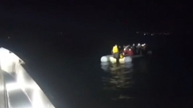 İzmir açıklarında 41 göçmen kurtarıldı!