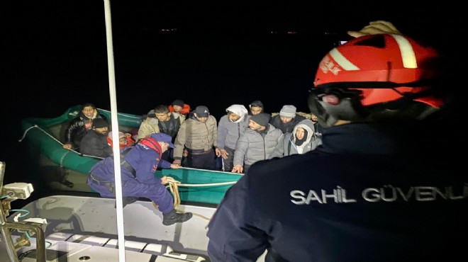 İzmir açıklarında 73 düzensiz göçmen kurtarıldı