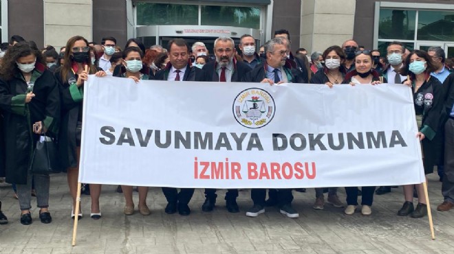 İzmir Barosu’ndan ‘rehine’ eylemi: Başkan Yücel iktidarı hedef aldı!