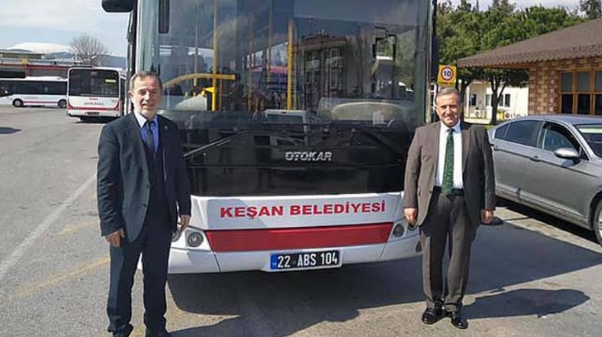 İzmir Büyükşehir Belediyesinden Keşan Belediyesine otobüs hibe edildi